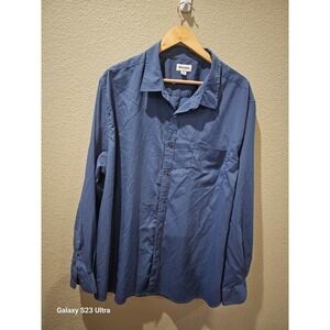 Men's button up long sleeve dress shirt, HAGGAR, XXL